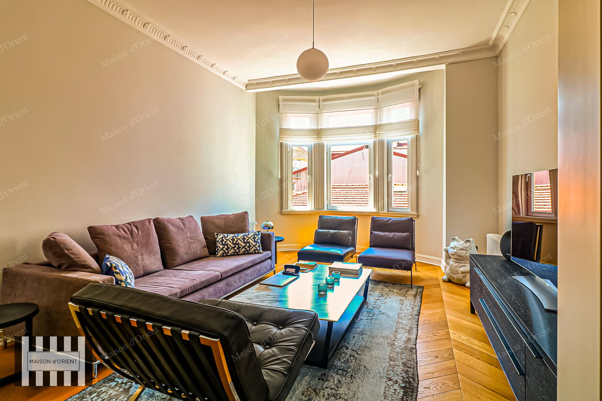 3+1 Flat for Sale in Historical Nar Building, Cihangir - Görsel 67